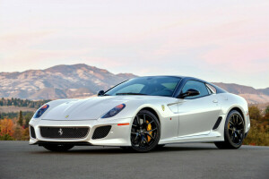 599, ferrari, GTO, supercar, white