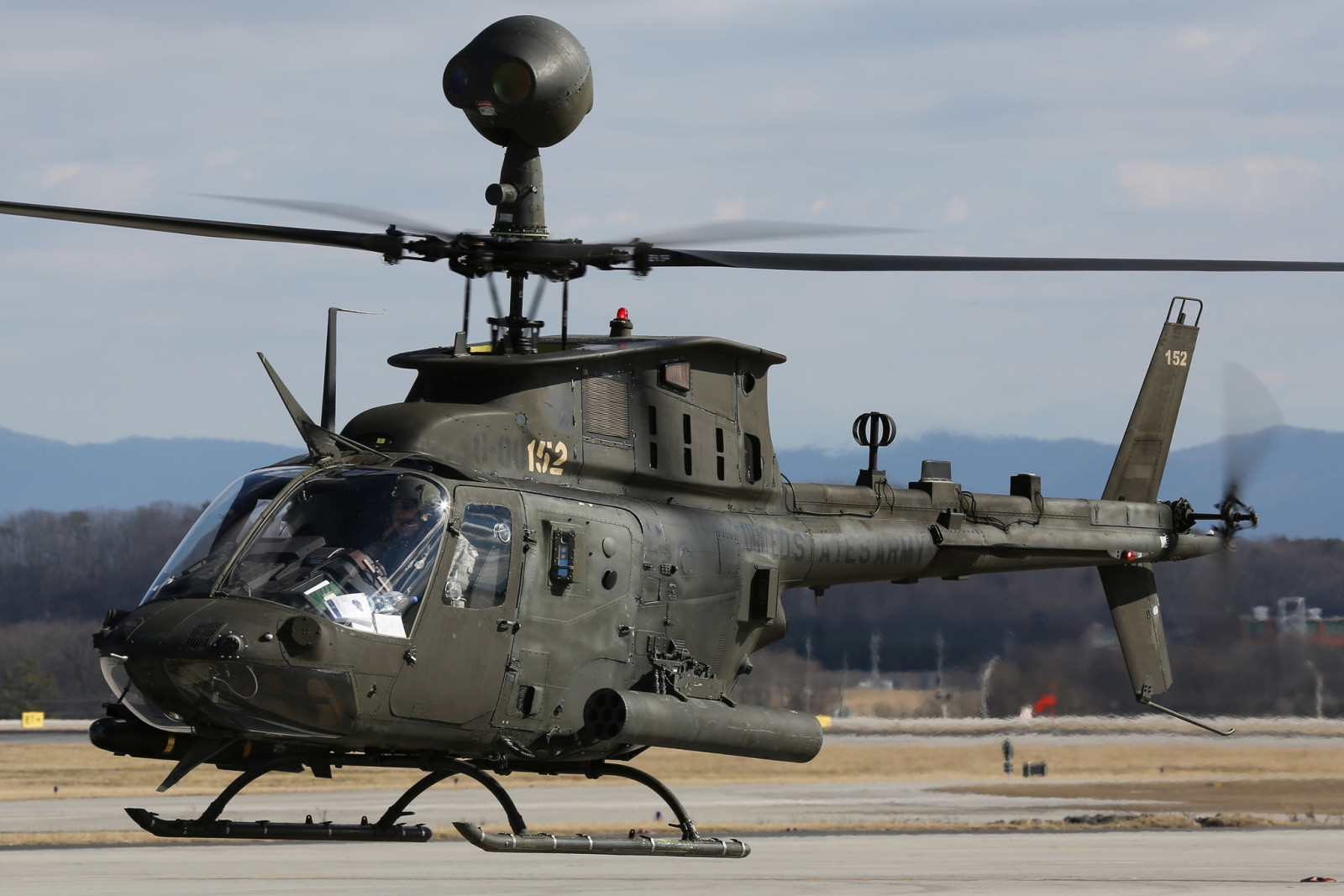 Hubschrauber, Glocke, amerikanisch, einfach, Mehrzweck, OH-58, Kiowa