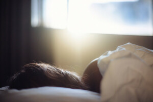 girl, hair, light, sleep, sleeping