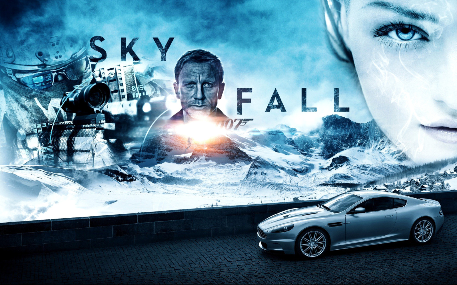 плакат, Джеймс Бонд, Дэниел Крейг, Skyfall