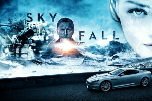 Daniel Craig, james bond, poszter, Skyfall