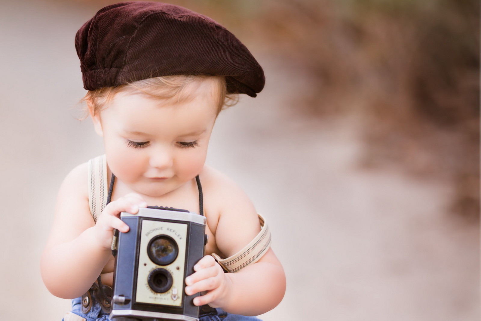 achtergrond, humeur, camera, jongen