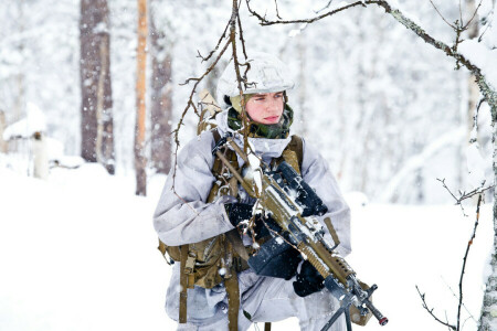 snow, Soldiers