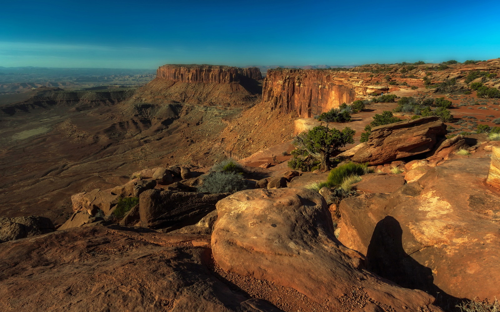 panorama, montanhas, Parque Nacional Canyonlands