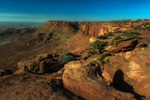 Canyonlands nationalpark, landskap, bergen