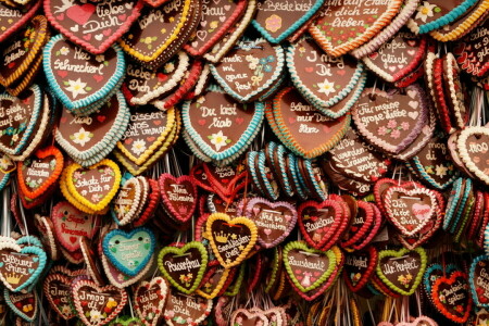 galletas, corazón, Munich, Oktoberfest