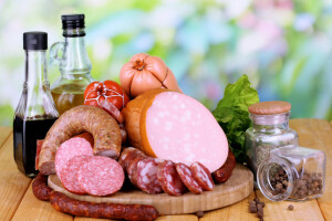 Essen, Fleisch, Foto, Produkte, Würstchen, Gewürze