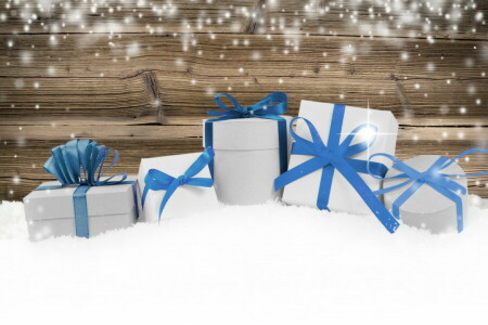 Christmas, decoration, gifts, Merry, New Year, snow, Xmas